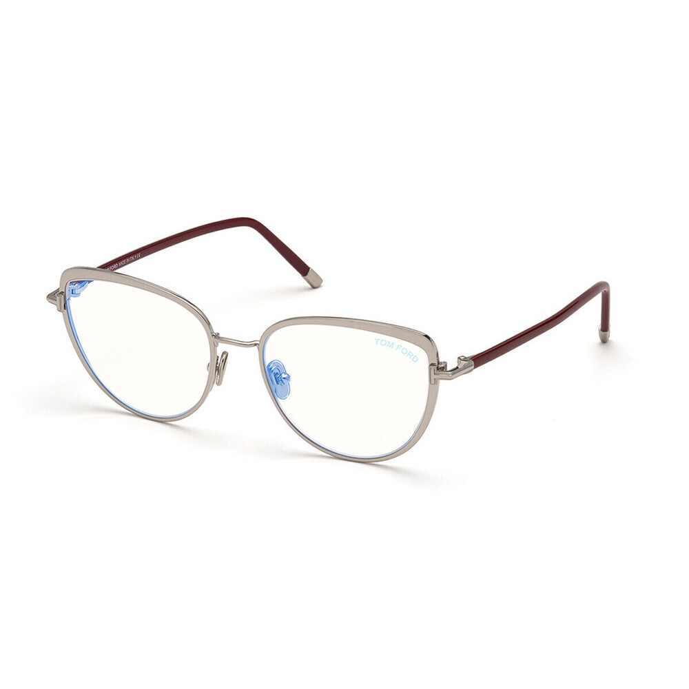 NWT Tom Ford FT5741 Silver Broen 55mm Eyeglasses